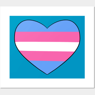 Trans Heart Posters and Art